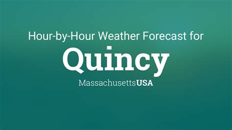 weather quincy ma hourly